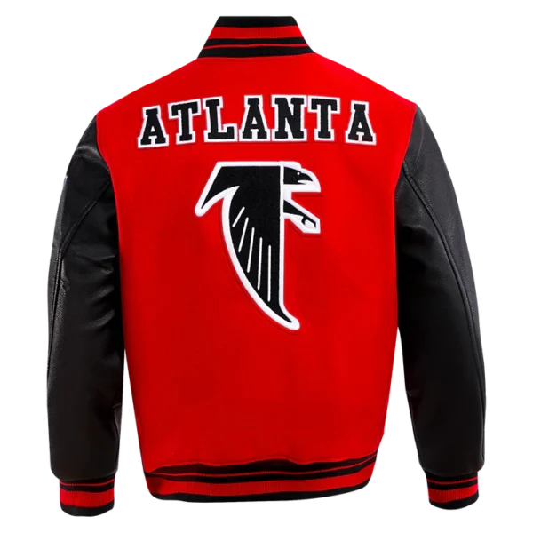 Atlanta Falcons Retro Classic Rib Wool Varsity Jacket