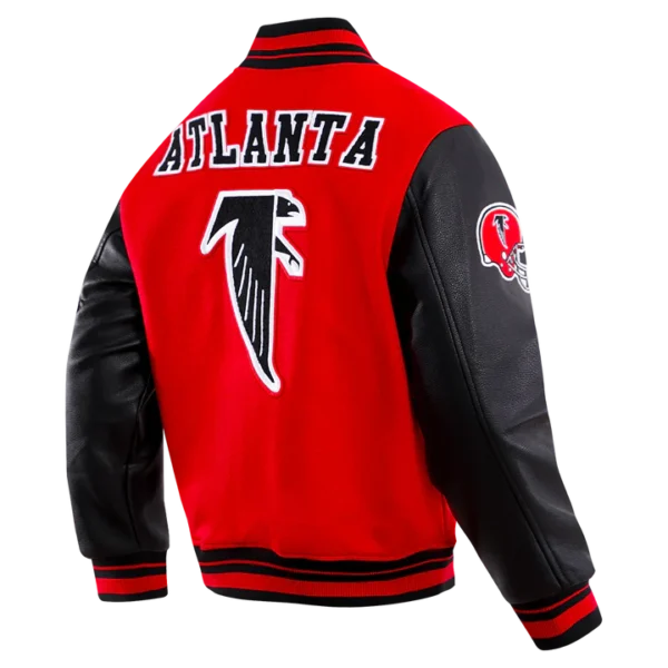Atlanta Falcons Retro Classic Rib Wool Varsity Jacket