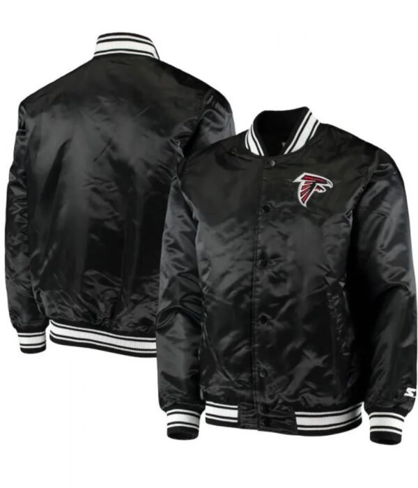 Atlanta Falcons Satin Black Starter Jacket