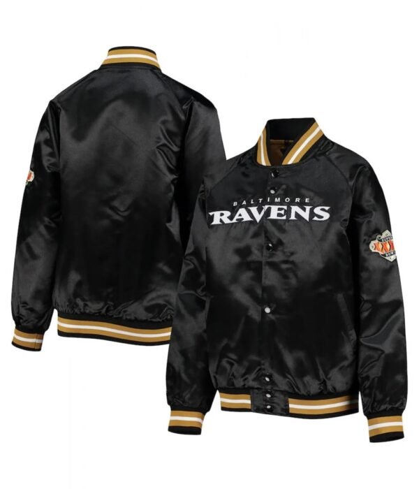 Baltimore Ravens Full-Snap Black Jacket
