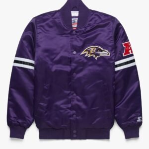Baltimore Ravens Satin Varsity Jacket
