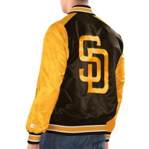 San Diego Padres Renegade Varsity Satin Jacket