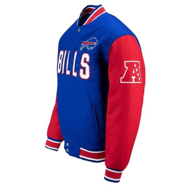 Buffalo Bills Blue and Red Varsity Wool Jacket