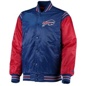 Buffalo Bills Enforcer Full-Snap Satin Varsity Jacket