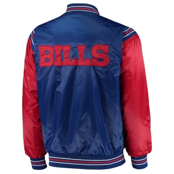 Buffalo Bills Enforcer Full-Snap Satin Varsity Jacket