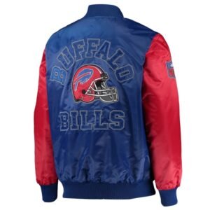 Buffalo Bills Locker Room Throwback Satin Varsity Jacket
