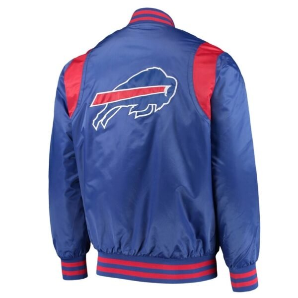Buffalo Bills Prime Time Blue Satin Varsity Jacket