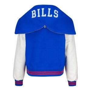 Buffalo Bills Womens Wild Wool & Leather Varsity Jacket