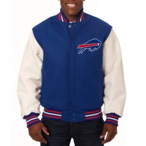Buffalo Bills Wool & Leather Varsity Jacket