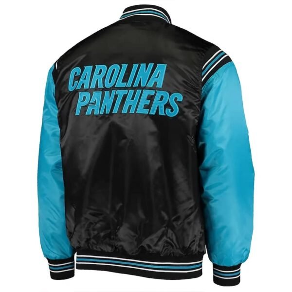 Carolina Panthers Enforcer Satin Varsity Jacket