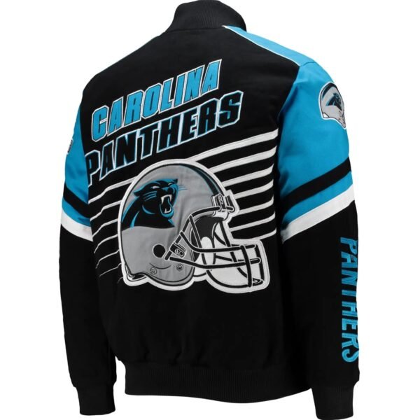 Carolina Panthers Full-Snap Twill Cotton Jacket