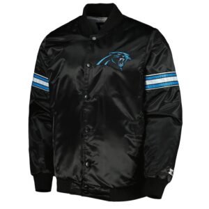 Carolina Panthers Pick and Roll Satin Jacket