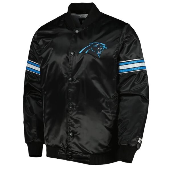 Carolina Panthers Pick and Roll Satin Jacket