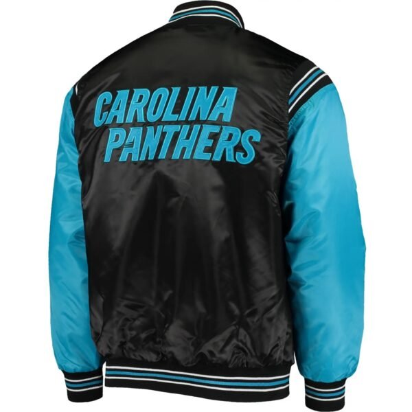 Carolina Panthers Satin Varsity Full-Snap Jacket
