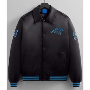 Carolina Panthers Shirt Collar Bomber Jacket