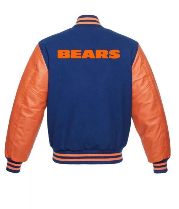 Chicago Bears NFL Varsity Orange and Blue Jacket