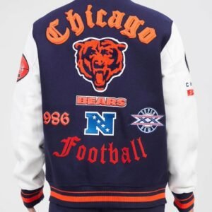 Chicago Bears Old English Varsity Jacket