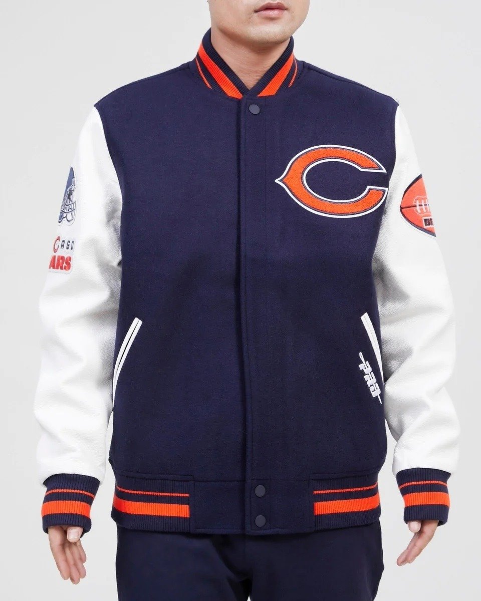 Chicago Bears Old English Varsity Jacket
