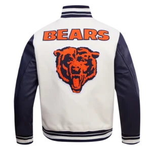Chicago Bears Retro Classic Rib Wool Varsity Jacket