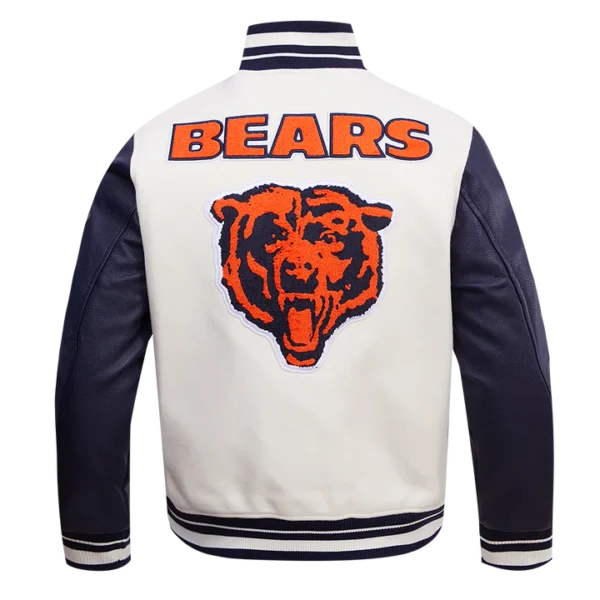 Chicago Bears Retro Classic Rib Wool Varsity Jacket