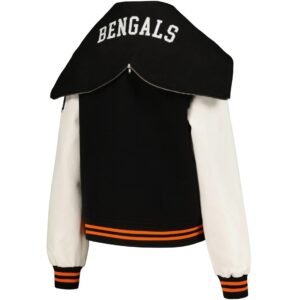 Cincinnati Bengals Sailor Full-Snap Hooded Varsity Jacket