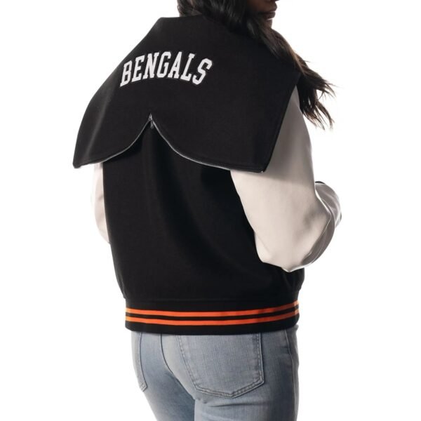 Cincinnati Bengals Sailor Full-Snap Hooded Varsity Jacket