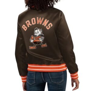 Cleveland Browns Full Count Satin Jacket