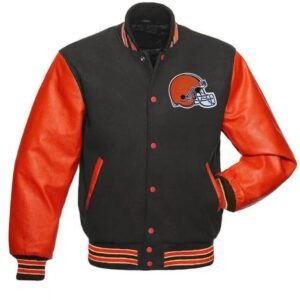 Cleveland Browns Grey and Orange Jacket