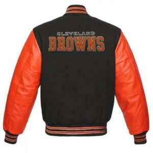 Cleveland Browns Grey and Orange Jacket