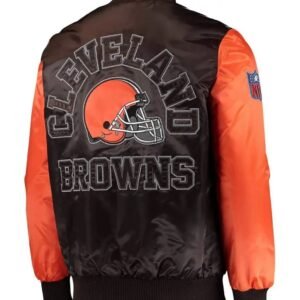Cleveland Browns Locker Room Throwback Satin Jacket
