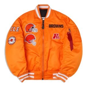 Cleveland Browns MA-1 Orange Jacket