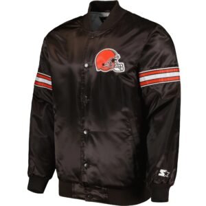 Cleveland Browns Starter The Pick and Roll Satin Jacket
