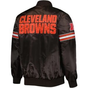 Cleveland Browns Starter The Pick and Roll Satin Jacket
