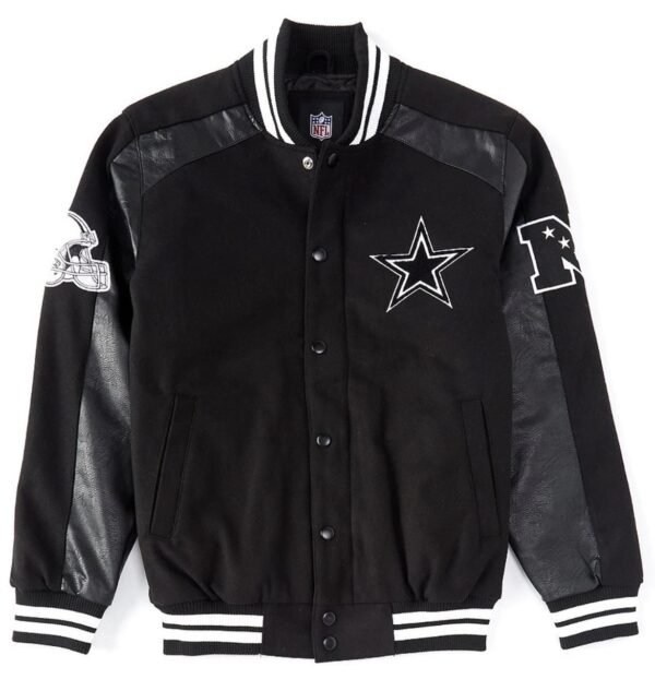 Dallas Cowboys Black Quicksnap Varsity Jacket