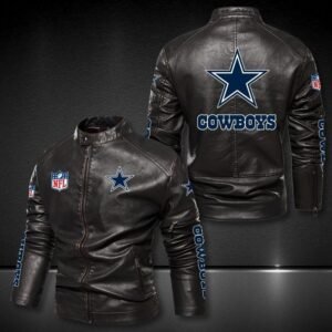 Dallas Cowboys Black Leather Jacket