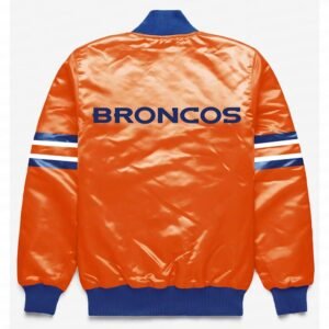 Denver Broncos Button Down Orange Jacket
