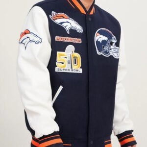 Denver Broncos Mash Up Wool Varsity Jacket
