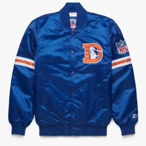 Denver Broncos Satin Varsity Jacket
