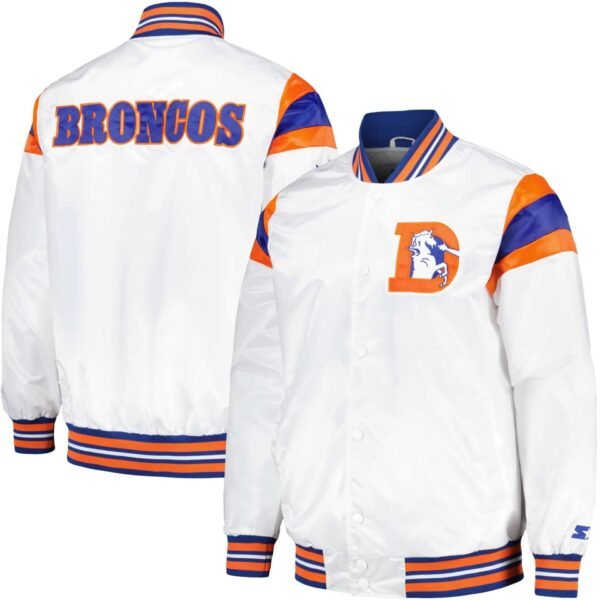 Denver Broncos Vintage Satin Varsity Jacket