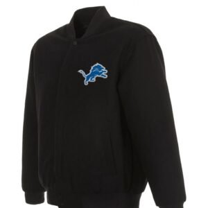 Detroit Lions Black Wool Jacket