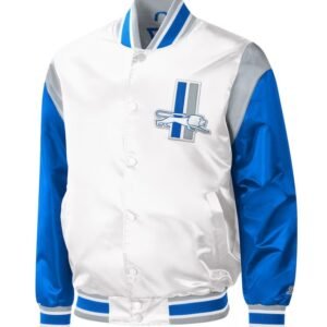 Detroit Lions Clean Up Throwback Satin Jacket
