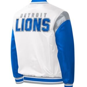 Detroit Lions Clean Up Throwback Satin Jacket