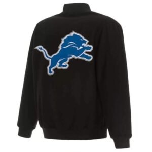 Detroit Lions Black Wool Jacket