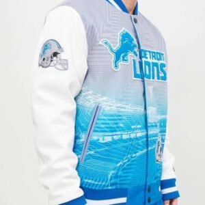 Detroit Lions Remix Wool Varsity Jacket