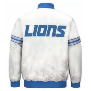 Detroit Lions Striped Bomber Jacket