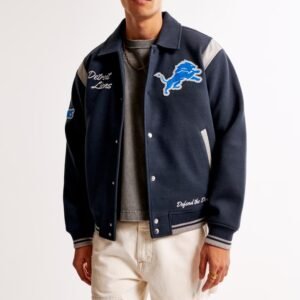 Detroit Lions Varsity Bomber Jacket