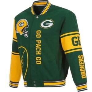 Green Bay Packers Green & Yellow Varsity Jacket