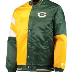 Green Bay Packers Leader Satin Full-Snap Jacket