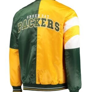 Green Bay Packers Leader Satin Full-Snap Jacket