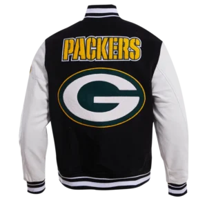 Green Bay Packers Mash Up Wool Varsity Jacket